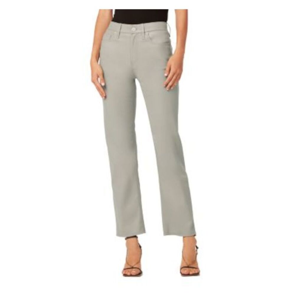 HUDSON Womens Gray Zippered Ankle Straight Leg High Waist Jeans 23 Waist